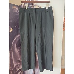 Vintage ST JOHN SPORT Flat Front Cropped Length Black SPRING 08 Pants Size 10‎